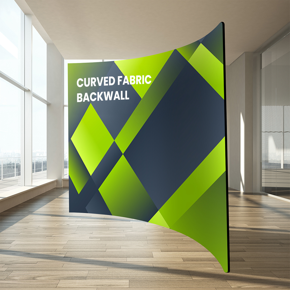 Show details for Curved Fabric Backwall