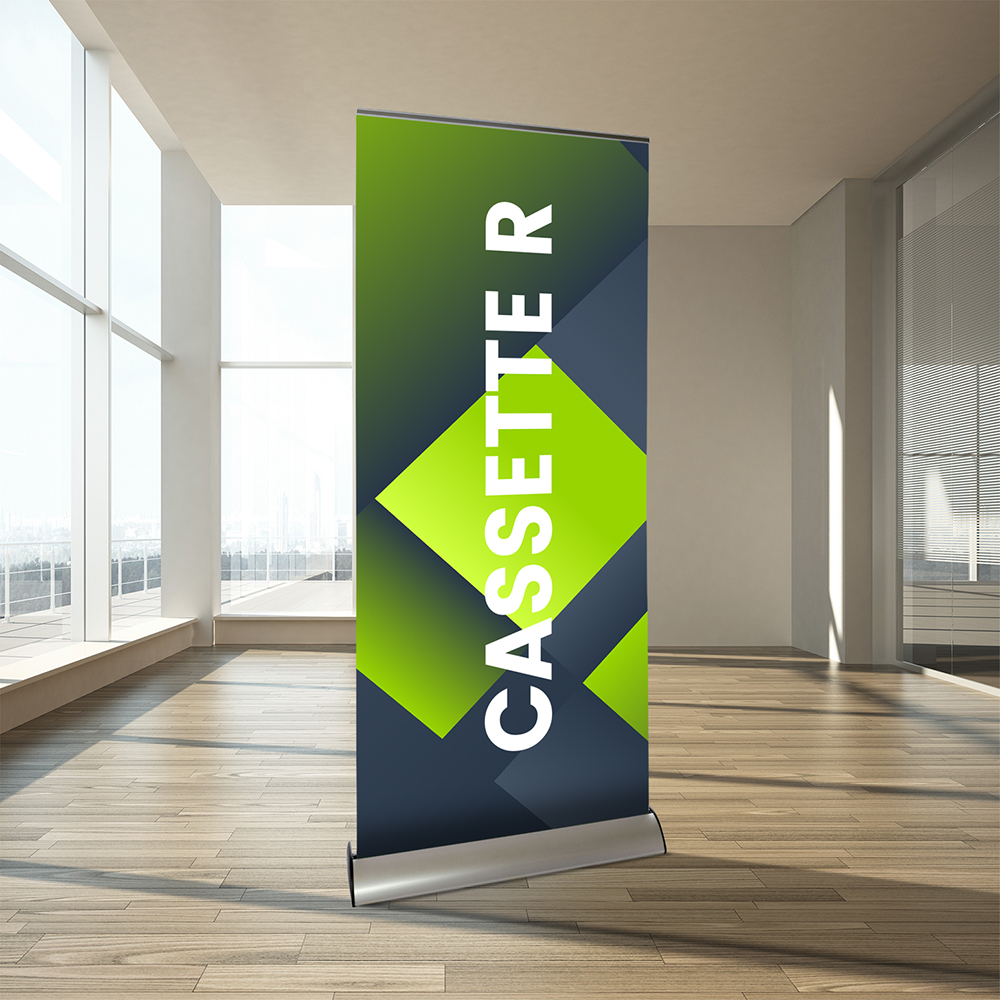 Show details for Cassette R Pull Up Banner